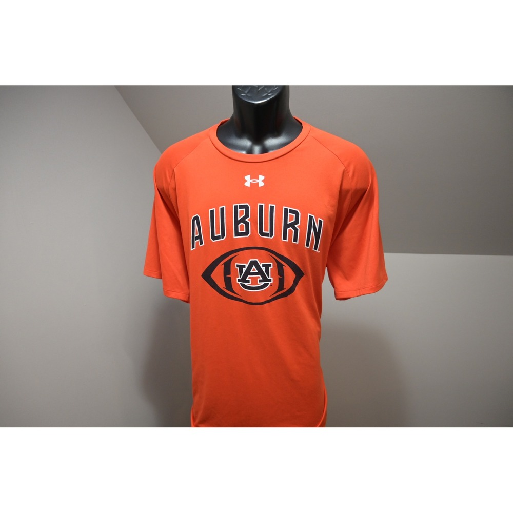 Under Armour Auburn Tigers Gym Shirt Mens‎ 2XL Orange Performance Excellent